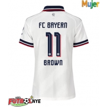 Camiseta Bayern Munich Nathaniel Brown #11 Visitante Equipación para mujer 2026-27 manga corta